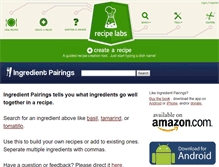 Tablet Screenshot of ingredientpairings.com